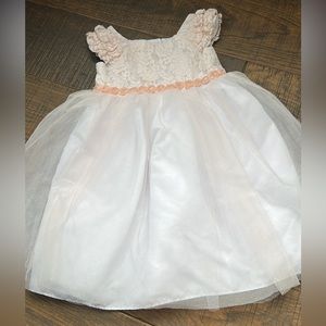 Mia & Mimi Peachy Pink sparkle dress girls size 2T